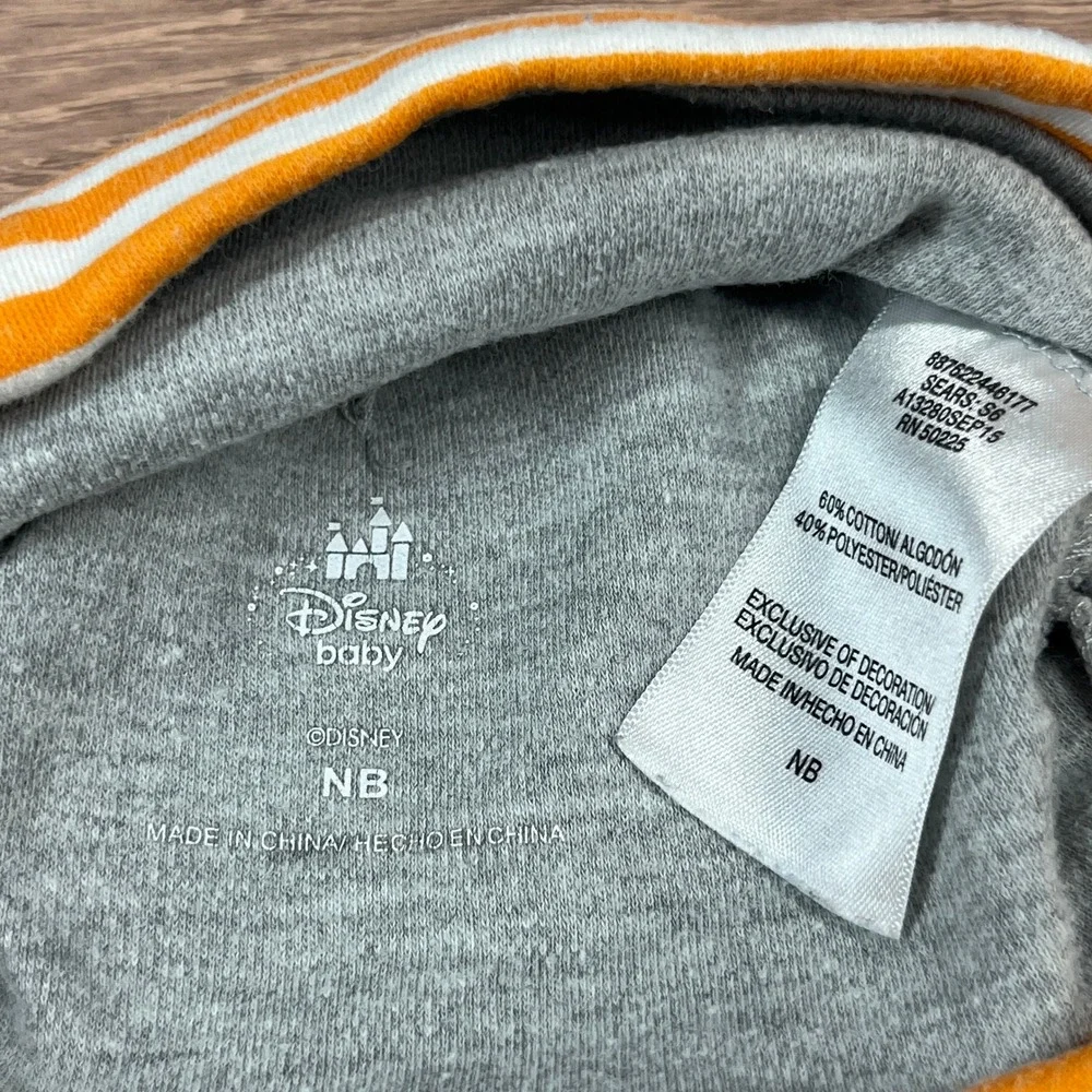 Disney Carter's Gerber Beanie Lot Kids NB 0-6M Blue Gray Striped Baby Hat 3pk